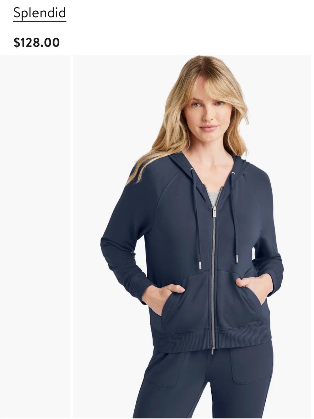 Splendid Charcoal hoodie NWT size Medium